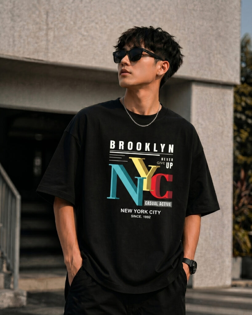 Modern Graphic Premium Oversized T-Shirt